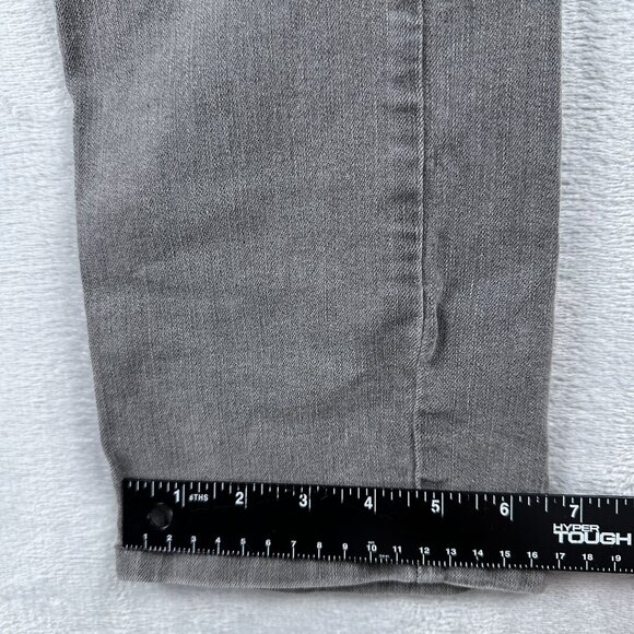 Paige Slim Straight Leg Jeans Mens Size 34 Mid Rise Charcoal Wash Denim Black - Picture 10 of 12